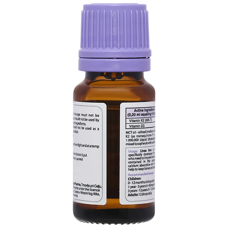LineaBon K2 + D3 hỗ trợ giảm nguy cơ loãng xương chai 10ml - 10